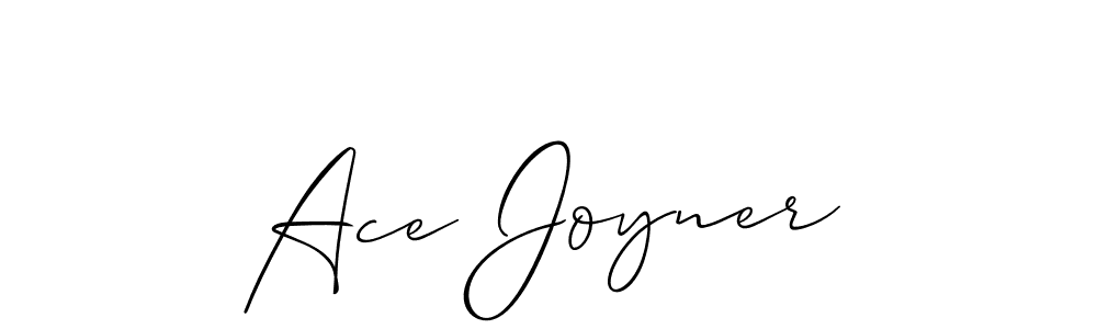 Use a signature maker to create a handwritten signature online. With this signature software, you can design (Allison_Script) your own signature for name Ace Joyner. Ace Joyner signature style 2 images and pictures png