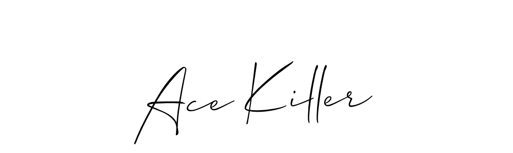 How to make Ace Killer name signature. Use Allison_Script style for creating short signs online. This is the latest handwritten sign. Ace Killer signature style 2 images and pictures png