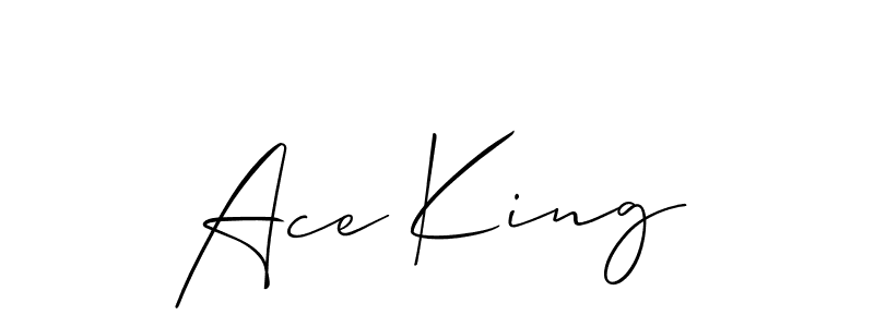 Best and Professional Signature Style for Ace King. Allison_Script Best Signature Style Collection. Ace King signature style 2 images and pictures png