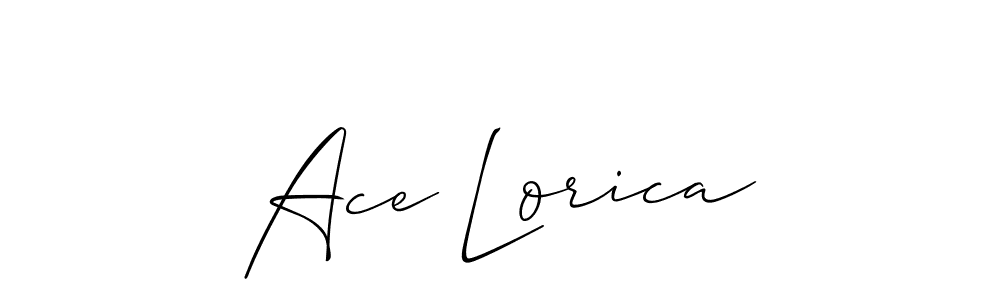 Once you've used our free online signature maker to create your best signature Allison_Script style, it's time to enjoy all of the benefits that Ace Lorica name signing documents. Ace Lorica signature style 2 images and pictures png