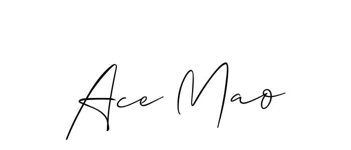 Design your own signature with our free online signature maker. With this signature software, you can create a handwritten (Allison_Script) signature for name Ace Mao. Ace Mao signature style 2 images and pictures png