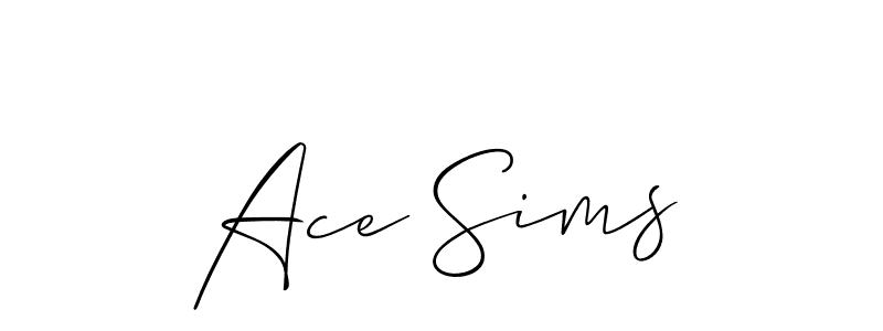 You can use this online signature creator to create a handwritten signature for the name Ace Sims. This is the best online autograph maker. Ace Sims signature style 2 images and pictures png