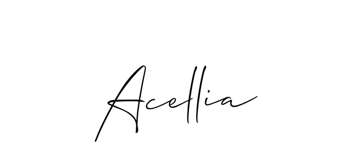 It looks lik you need a new signature style for name Acellia. Design unique handwritten (Allison_Script) signature with our free signature maker in just a few clicks. Acellia signature style 2 images and pictures png