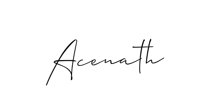 Create a beautiful signature design for name Acenath. With this signature (Allison_Script) fonts, you can make a handwritten signature for free. Acenath signature style 2 images and pictures png