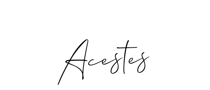 The best way (Allison_Script) to make a short signature is to pick only two or three words in your name. The name Acestes include a total of six letters. For converting this name. Acestes signature style 2 images and pictures png
