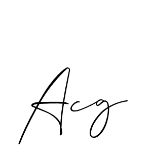 You should practise on your own different ways (Allison_Script) to write your name (Acg) in signature. don't let someone else do it for you. Acg signature style 2 images and pictures png