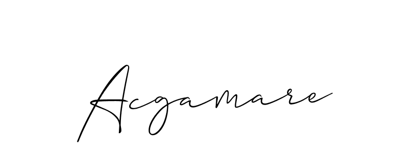 Also we have Acgamare name is the best signature style. Create professional handwritten signature collection using Allison_Script autograph style. Acgamare signature style 2 images and pictures png