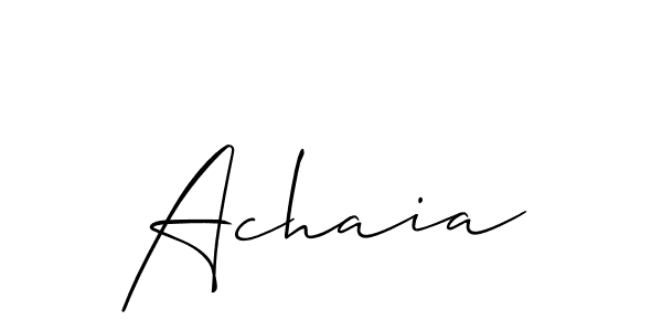 Best and Professional Signature Style for Achaia. Allison_Script Best Signature Style Collection. Achaia signature style 2 images and pictures png