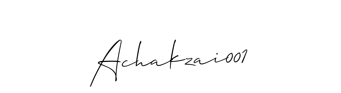 How to make Achakzai001 signature? Allison_Script is a professional autograph style. Create handwritten signature for Achakzai001 name. Achakzai001 signature style 2 images and pictures png