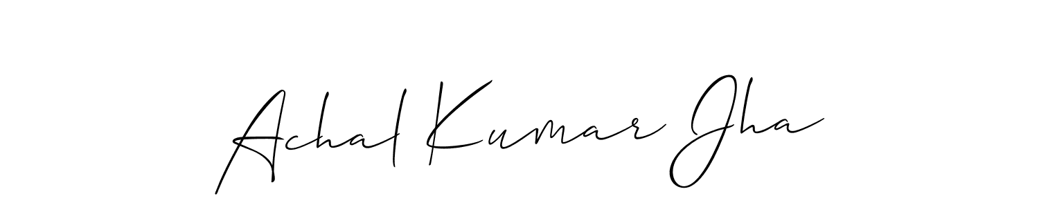You can use this online signature creator to create a handwritten signature for the name Achal Kumar Jha. This is the best online autograph maker. Achal Kumar Jha signature style 2 images and pictures png