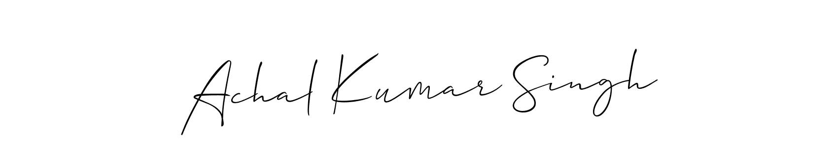 Make a beautiful signature design for name Achal Kumar Singh. Use this online signature maker to create a handwritten signature for free. Achal Kumar Singh signature style 2 images and pictures png