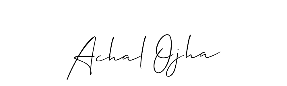 Make a beautiful signature design for name Achal Ojha. Use this online signature maker to create a handwritten signature for free. Achal Ojha signature style 2 images and pictures png