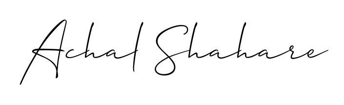 Achieve flawless digital penmanship with Achal Shahare name in Allison_Script font. The perfect tool for creating online signatures. Achal Shahare signature style 2 images and pictures png