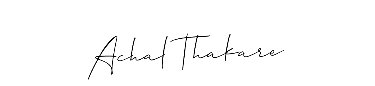 Best and Professional Signature Style for Achal Thakare. Allison_Script Best Signature Style Collection. Achal Thakare signature style 2 images and pictures png