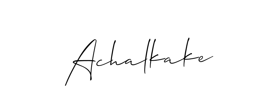 How to Draw Achalkake signature style? Allison_Script is a latest design signature styles for name Achalkake. Achalkake signature style 2 images and pictures png