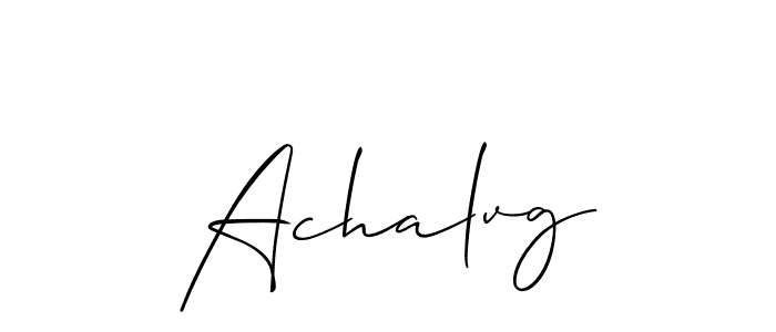 You should practise on your own different ways (Allison_Script) to write your name (Achalvg) in signature. don't let someone else do it for you. Achalvg signature style 2 images and pictures png