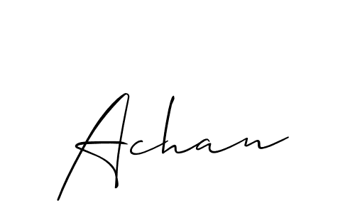 Make a beautiful signature design for name Achan. Use this online signature maker to create a handwritten signature for free. Achan signature style 2 images and pictures png