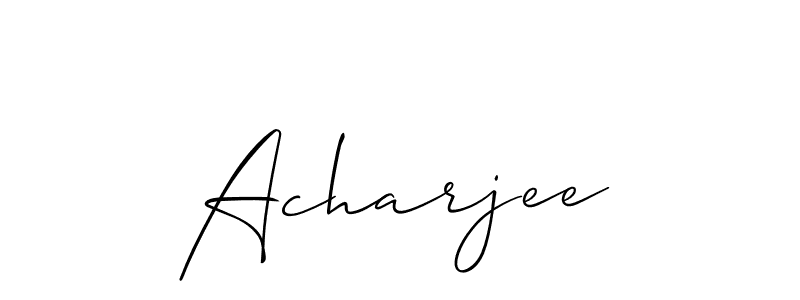 How to Draw Acharjee signature style? Allison_Script is a latest design signature styles for name Acharjee. Acharjee signature style 2 images and pictures png