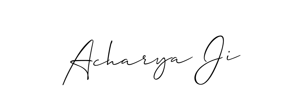Also You can easily find your signature by using the search form. We will create Acharya Ji name handwritten signature images for you free of cost using Allison_Script sign style. Acharya Ji signature style 2 images and pictures png