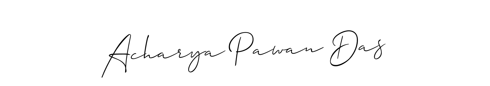 How to make Acharya Pawan Das signature? Allison_Script is a professional autograph style. Create handwritten signature for Acharya Pawan Das name. Acharya Pawan Das signature style 2 images and pictures png