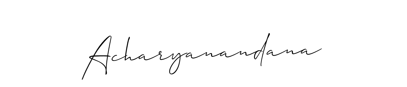 Best and Professional Signature Style for Acharyanandana. Allison_Script Best Signature Style Collection. Acharyanandana signature style 2 images and pictures png