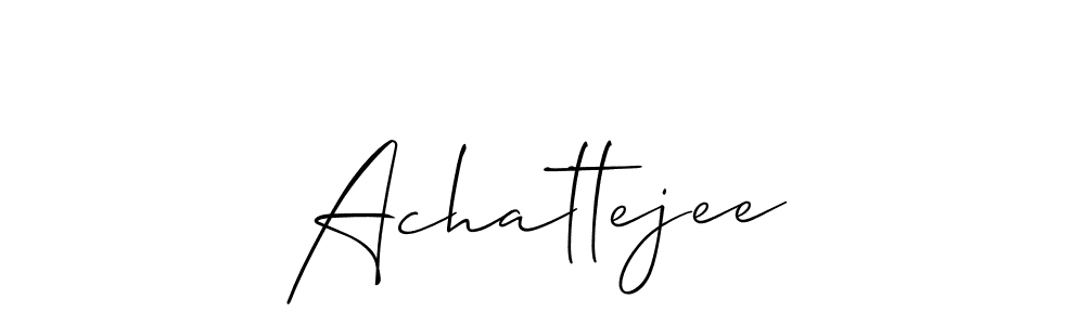 This is the best signature style for the Achattejee name. Also you like these signature font (Allison_Script). Mix name signature. Achattejee signature style 2 images and pictures png