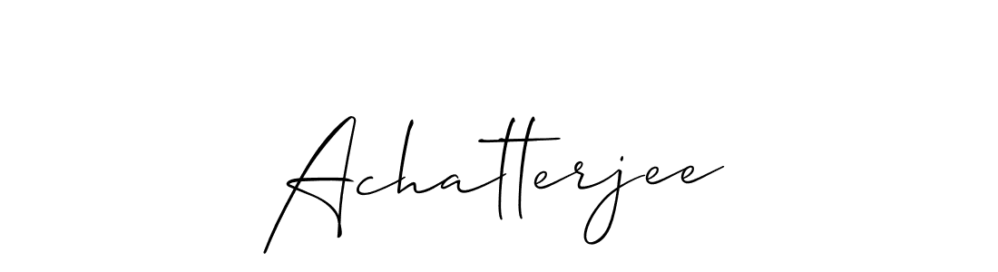 if you are searching for the best signature style for your name Achatterjee. so please give up your signature search. here we have designed multiple signature styles  using Allison_Script. Achatterjee signature style 2 images and pictures png