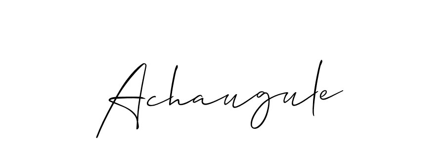 How to make Achaugule name signature. Use Allison_Script style for creating short signs online. This is the latest handwritten sign. Achaugule signature style 2 images and pictures png