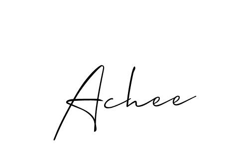 Also we have Achee name is the best signature style. Create professional handwritten signature collection using Allison_Script autograph style. Achee signature style 2 images and pictures png