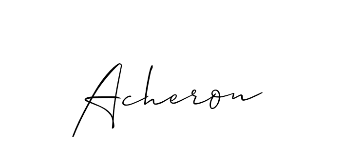 The best way (Allison_Script) to make a short signature is to pick only two or three words in your name. The name Acheron include a total of six letters. For converting this name. Acheron signature style 2 images and pictures png