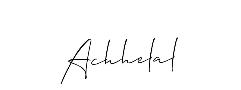 Achhelal stylish signature style. Best Handwritten Sign (Allison_Script) for my name. Handwritten Signature Collection Ideas for my name Achhelal. Achhelal signature style 2 images and pictures png