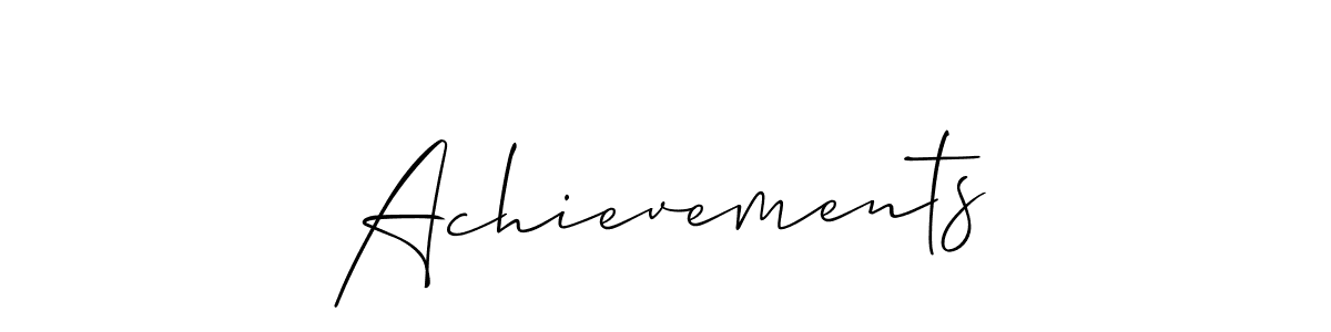 if you are searching for the best signature style for your name Achievements. so please give up your signature search. here we have designed multiple signature styles  using Allison_Script. Achievements signature style 2 images and pictures png