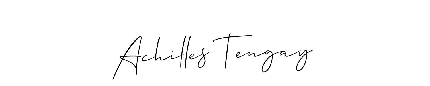 Here are the top 10 professional signature styles for the name Achilles Tengay. These are the best autograph styles you can use for your name. Achilles Tengay signature style 2 images and pictures png