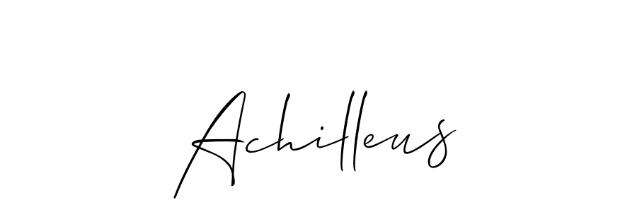 Make a short Achilleus signature style. Manage your documents anywhere anytime using Allison_Script. Create and add eSignatures, submit forms, share and send files easily. Achilleus signature style 2 images and pictures png