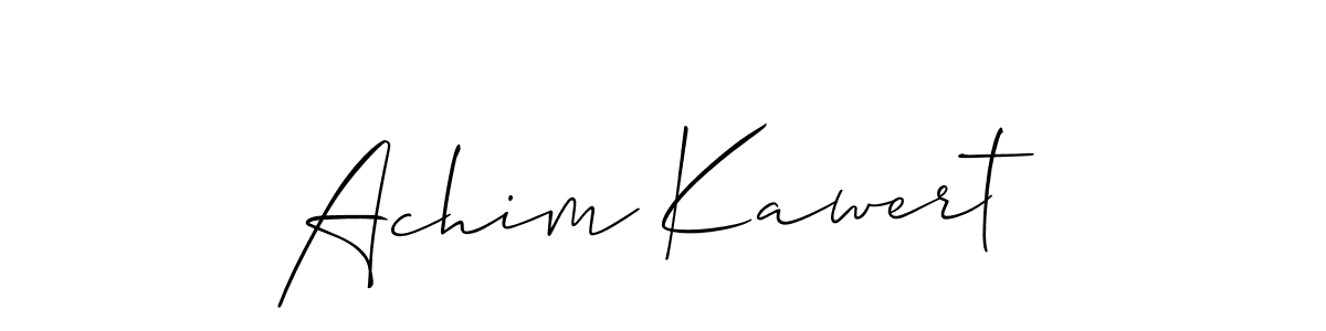 Similarly Allison_Script is the best handwritten signature design. Signature creator online .You can use it as an online autograph creator for name Achim Kawert. Achim Kawert signature style 2 images and pictures png