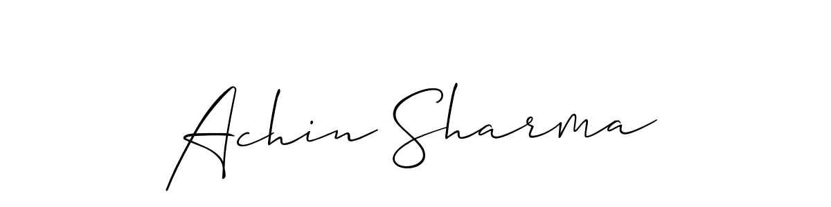 Make a beautiful signature design for name Achin Sharma. Use this online signature maker to create a handwritten signature for free. Achin Sharma signature style 2 images and pictures png