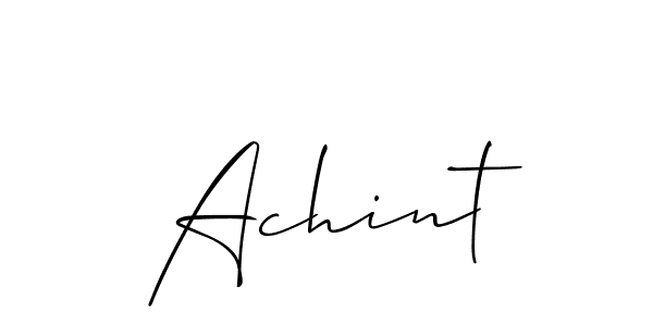 It looks lik you need a new signature style for name Achint. Design unique handwritten (Allison_Script) signature with our free signature maker in just a few clicks. Achint signature style 2 images and pictures png