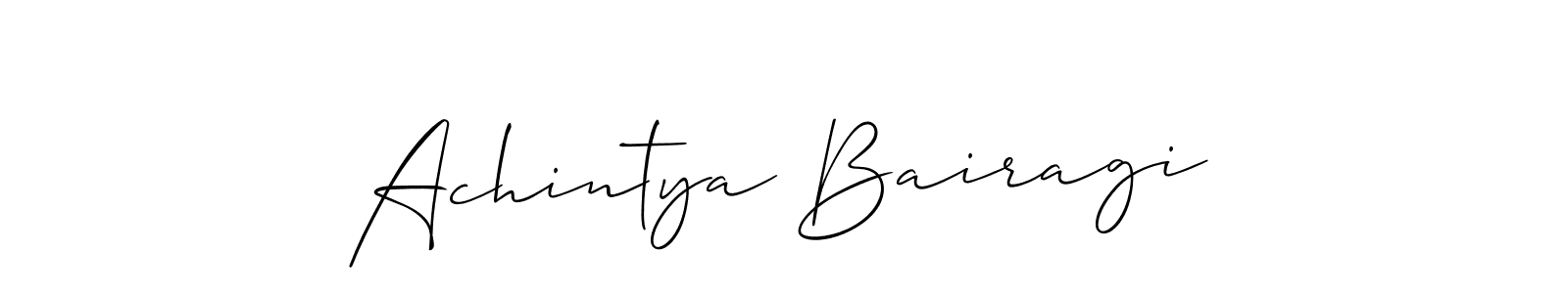 How to Draw Achintya Bairagi signature style? Allison_Script is a latest design signature styles for name Achintya Bairagi. Achintya Bairagi signature style 2 images and pictures png