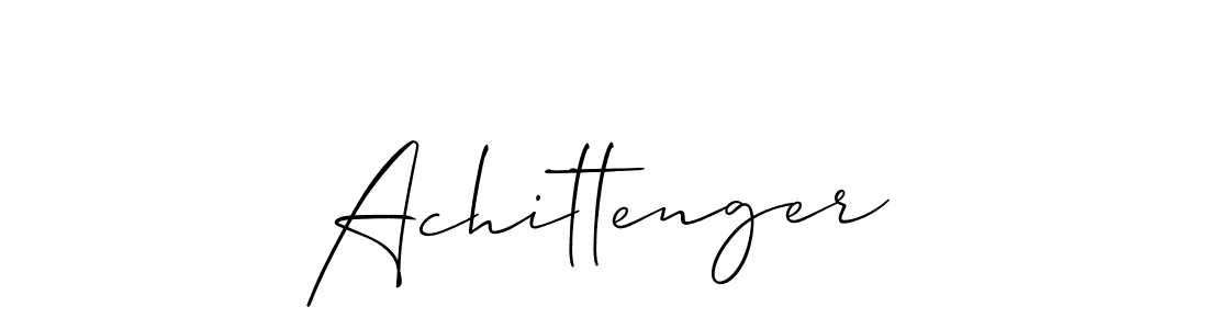 Also we have Achittenger name is the best signature style. Create professional handwritten signature collection using Allison_Script autograph style. Achittenger signature style 2 images and pictures png