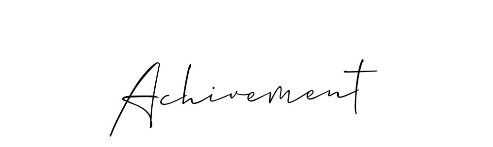 Create a beautiful signature design for name Achivement. With this signature (Allison_Script) fonts, you can make a handwritten signature for free. Achivement signature style 2 images and pictures png