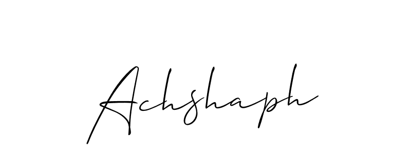 It looks lik you need a new signature style for name Achshaph. Design unique handwritten (Allison_Script) signature with our free signature maker in just a few clicks. Achshaph signature style 2 images and pictures png