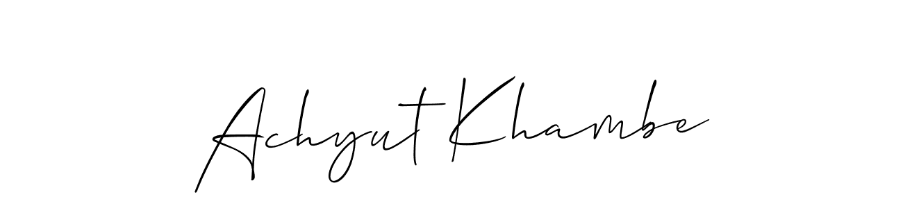 Make a beautiful signature design for name Achyut Khambe. Use this online signature maker to create a handwritten signature for free. Achyut Khambe signature style 2 images and pictures png