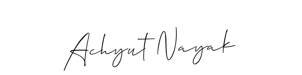 This is the best signature style for the Achyut Nayak name. Also you like these signature font (Allison_Script). Mix name signature. Achyut Nayak signature style 2 images and pictures png