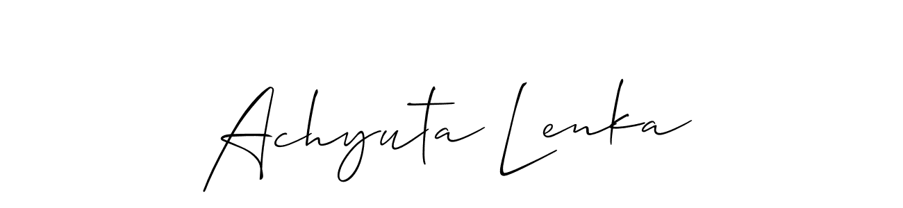 Once you've used our free online signature maker to create your best signature Allison_Script style, it's time to enjoy all of the benefits that Achyuta Lenka name signing documents. Achyuta Lenka signature style 2 images and pictures png