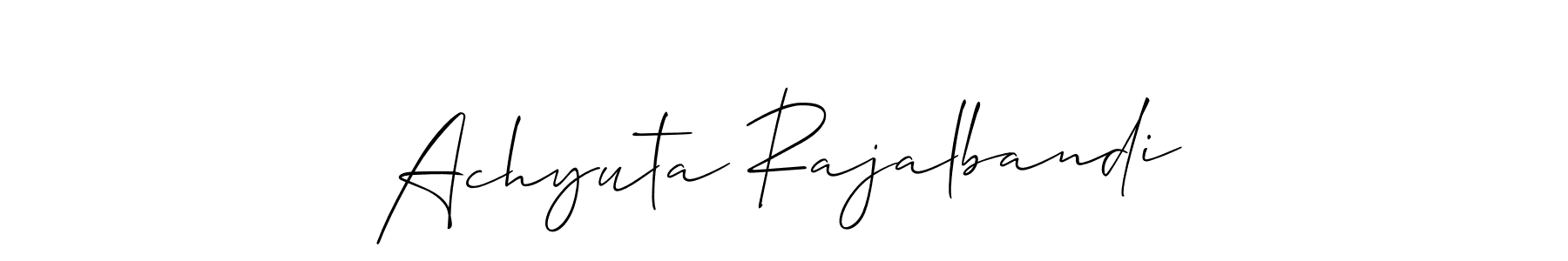 How to make Achyuta Rajalbandi signature? Allison_Script is a professional autograph style. Create handwritten signature for Achyuta Rajalbandi name. Achyuta Rajalbandi signature style 2 images and pictures png