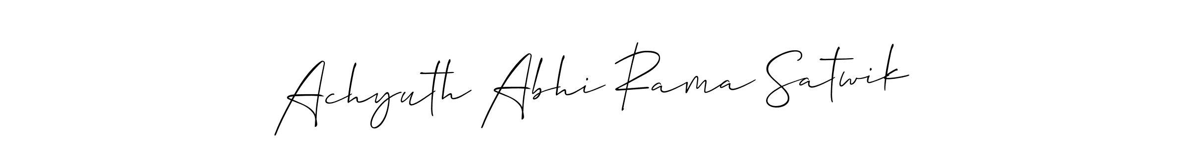 Similarly Allison_Script is the best handwritten signature design. Signature creator online .You can use it as an online autograph creator for name Achyuth Abhi Rama Satwik. Achyuth Abhi Rama Satwik signature style 2 images and pictures png