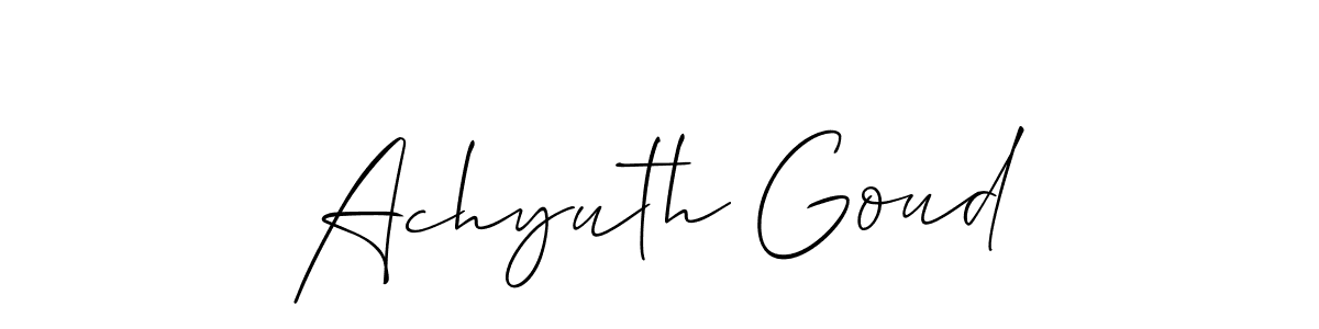 Once you've used our free online signature maker to create your best signature Allison_Script style, it's time to enjoy all of the benefits that Achyuth Goud name signing documents. Achyuth Goud signature style 2 images and pictures png