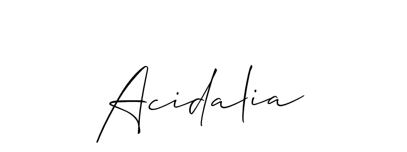 Also You can easily find your signature by using the search form. We will create Acidalia name handwritten signature images for you free of cost using Allison_Script sign style. Acidalia signature style 2 images and pictures png