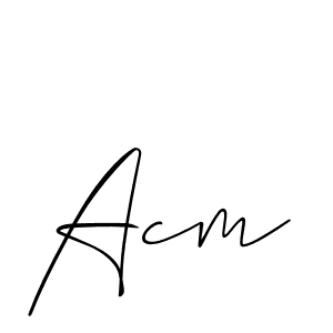 Create a beautiful signature design for name Acm. With this signature (Allison_Script) fonts, you can make a handwritten signature for free. Acm signature style 2 images and pictures png