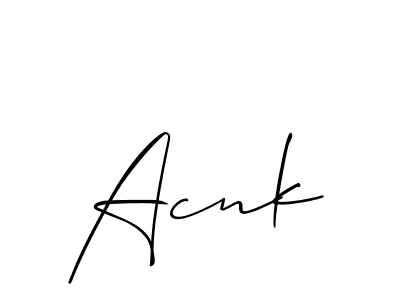 Here are the top 10 professional signature styles for the name Acnk. These are the best autograph styles you can use for your name. Acnk signature style 2 images and pictures png
